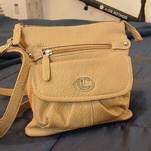 "Open to Offers" CL Beige Crossbody Bag